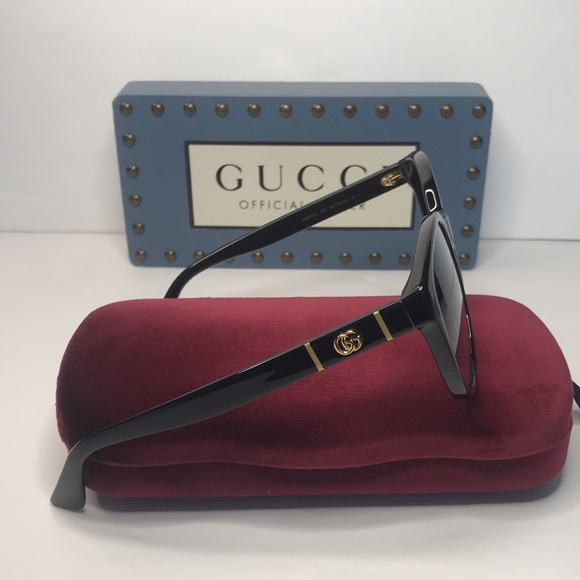 New🔥🔥 - GUCCI GG0631S ROUNDED MARMONT LOGO SUNGLASSES IN BLACK - Picture 7 of 15